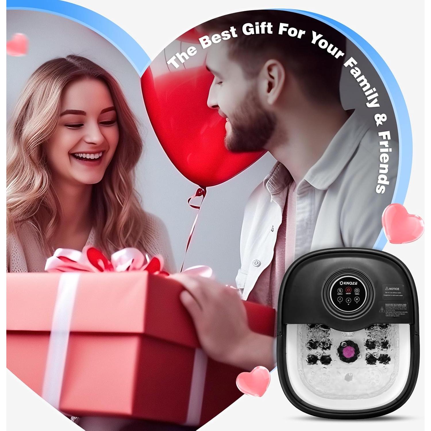 Bañera de Pies Eléctrica KNQZE MZD-KS7 con Calor y Masaje