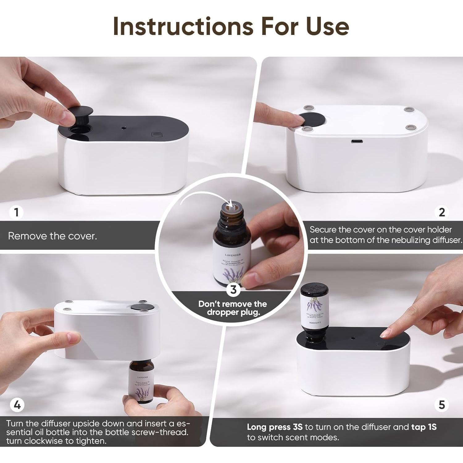 Difusor de Aromaterapia Sin Agua Lecdura DN-850 15m²