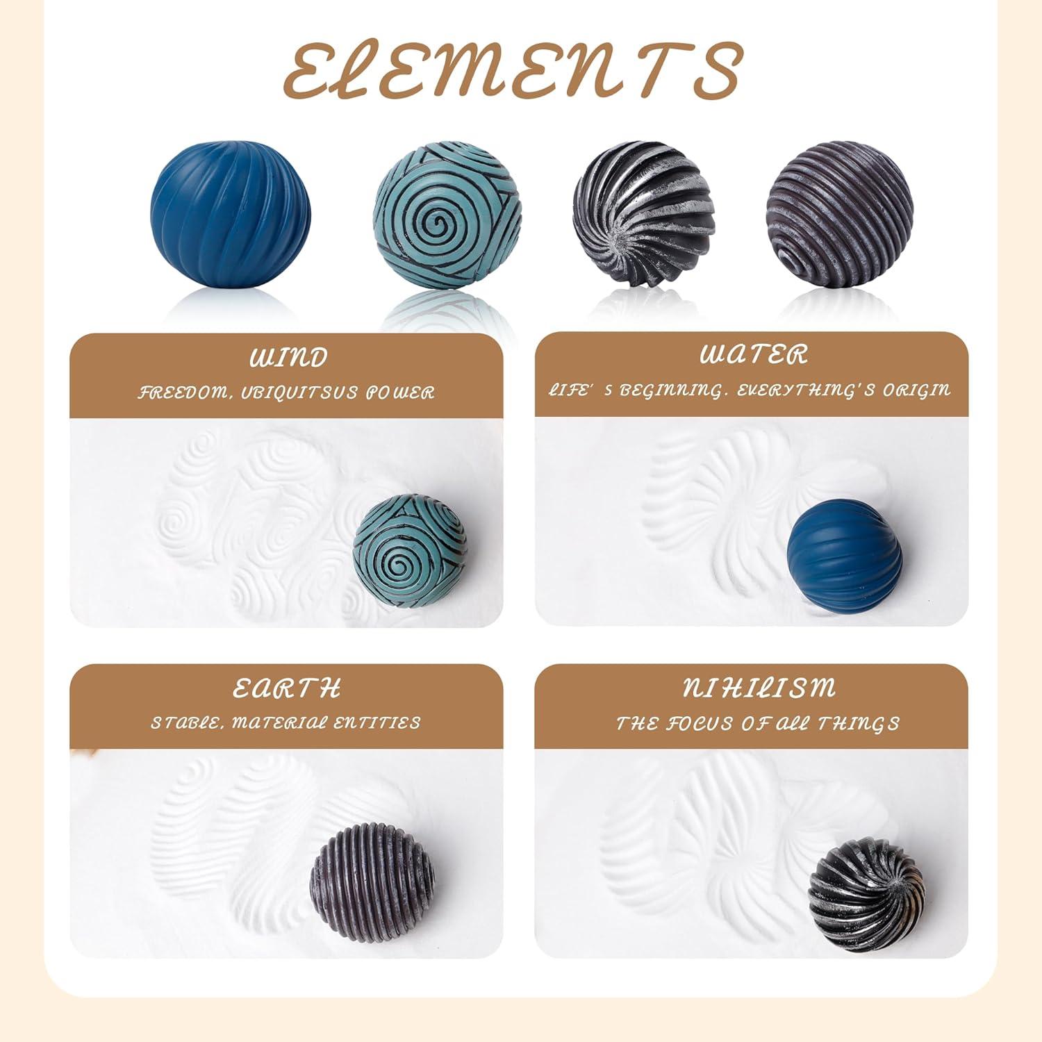 Kit Jardín Zen KERIDAZPLY para Escritorio - Bandeja 24.89 cm