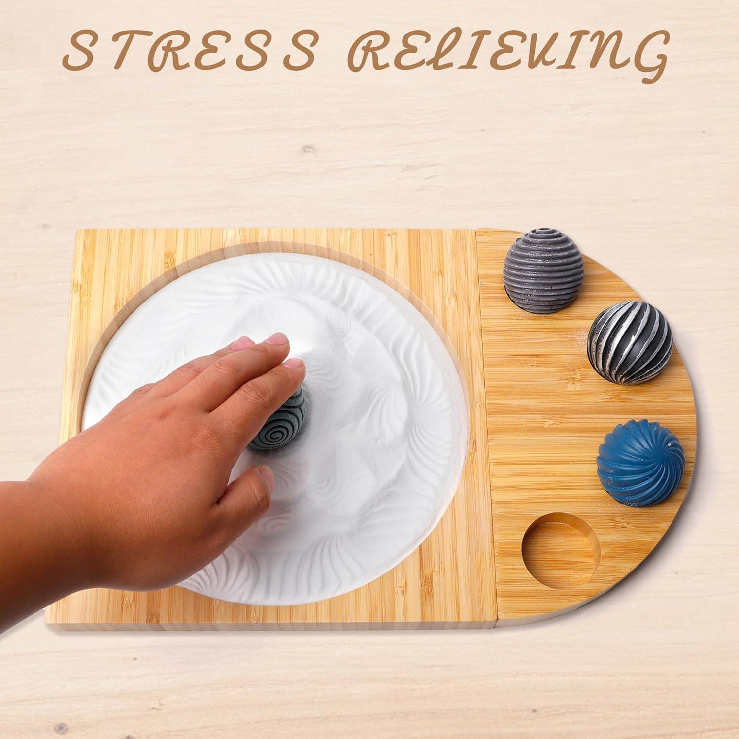 Kit Jardín Zen KERIDAZPLY para Escritorio - Bandeja 24.89 cm