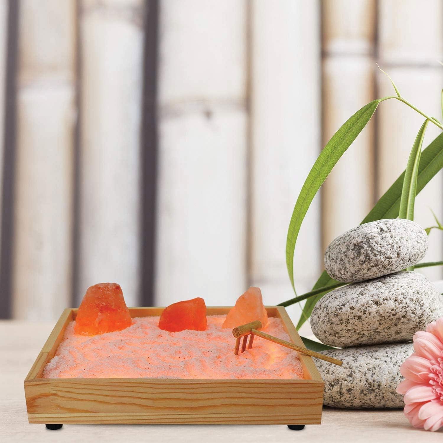 Jardín Zen de Mesa Himalayan Glow con Sal Rosa del Himalaya 1.36 kg