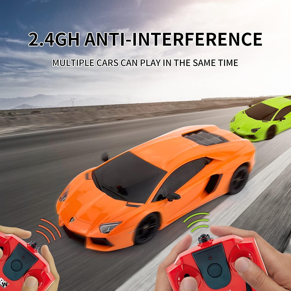 Coche RC QUN FENG Lamborghini Aventador 1:18 Naranja
