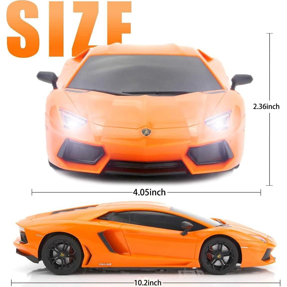 Coche RC QUN FENG Lamborghini Aventador 1:18 Naranja