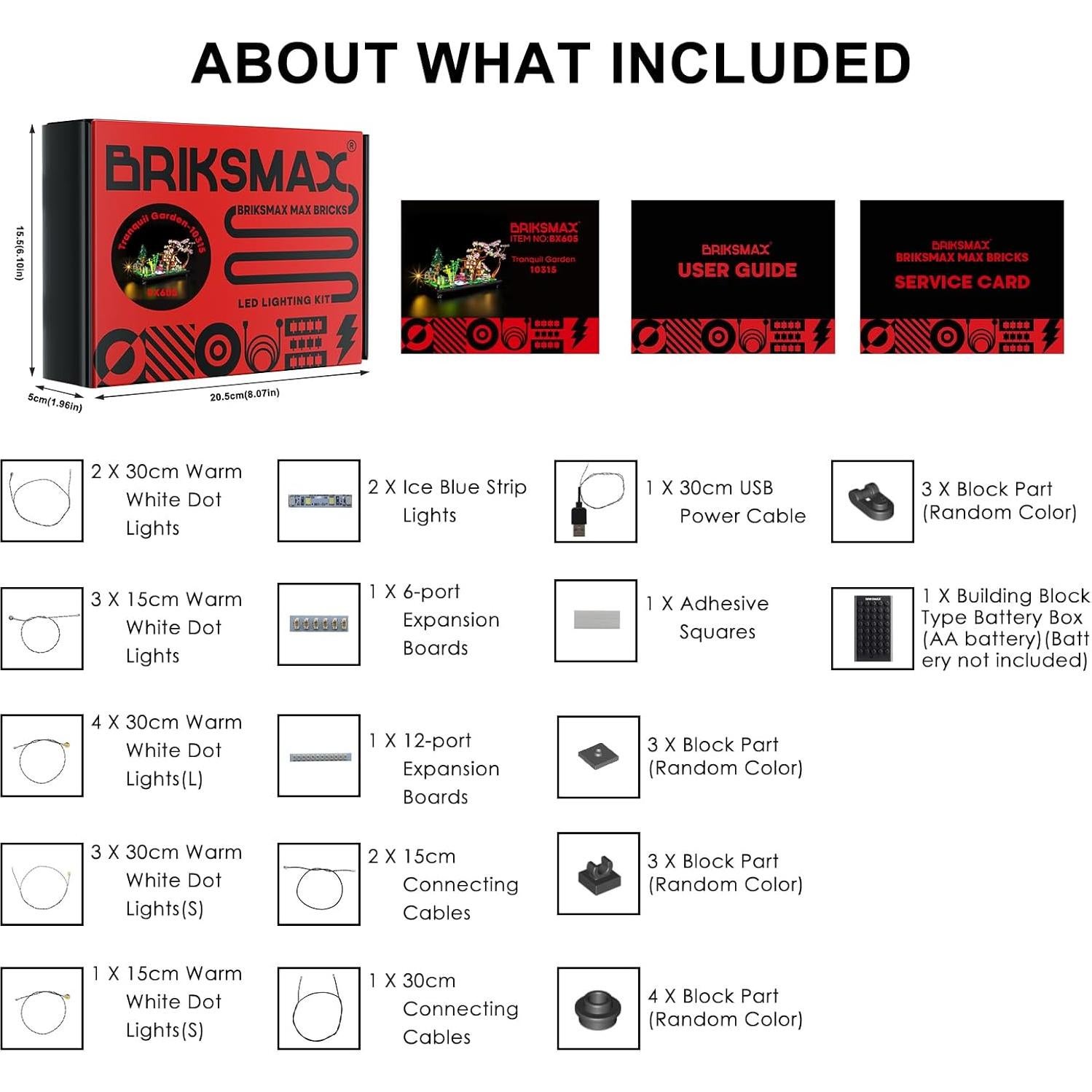 Kit de Iluminación LED Briksmax para LEGO 10315 Jardín Tranquilo