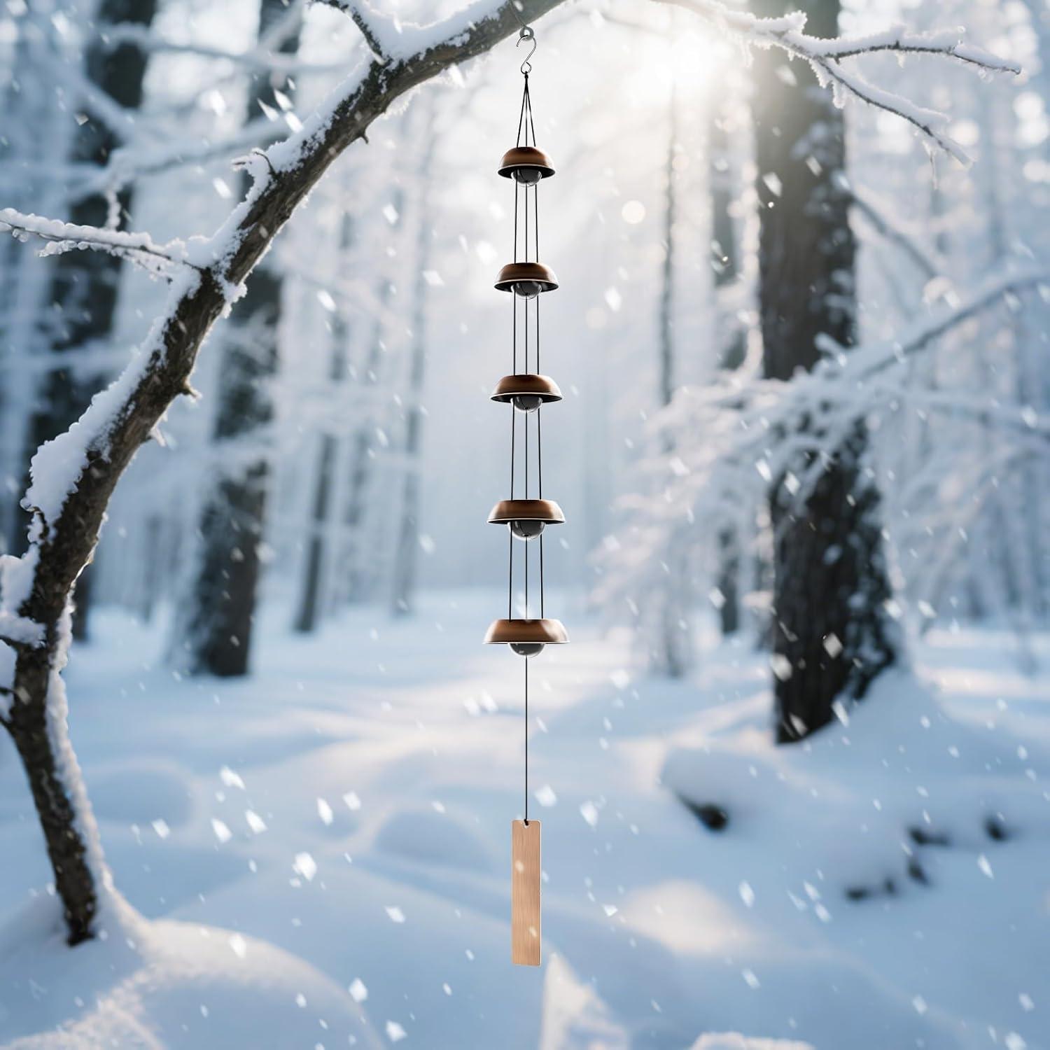 Campana de Viento de Cobre Coobest 91 cm Feng Shui 5 Campanas