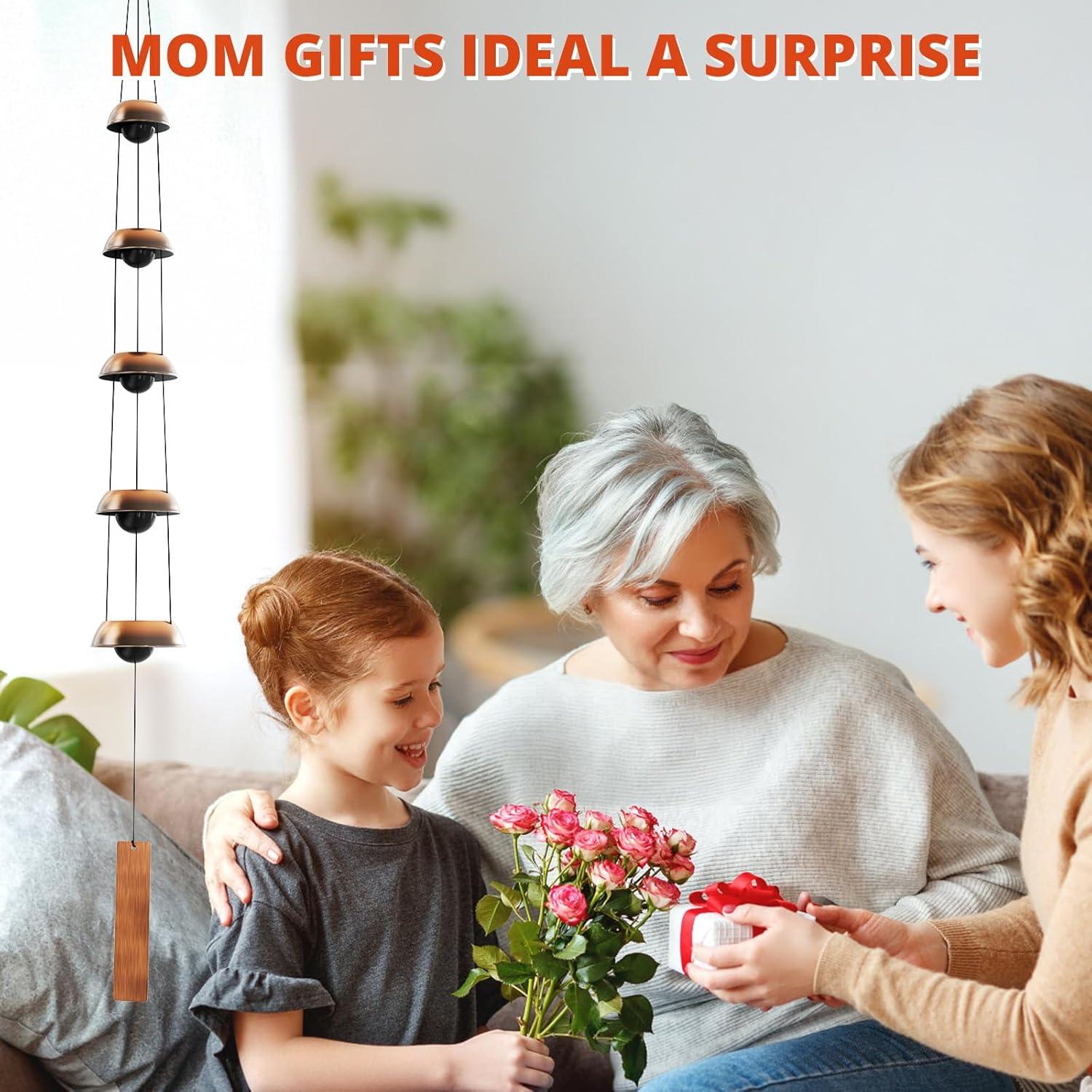 Campana de Viento de Cobre Coobest 91 cm Feng Shui 5 Campanas