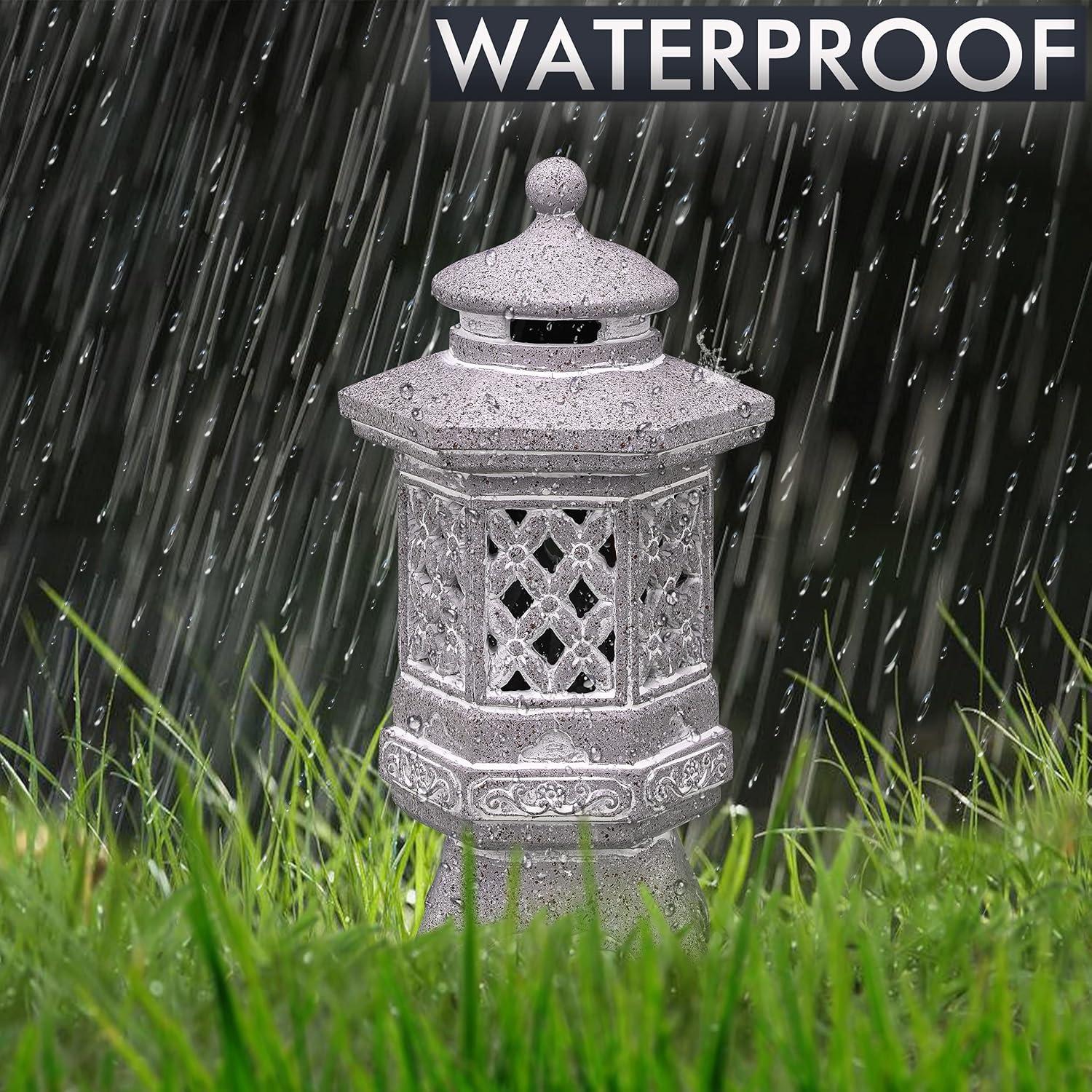 Estatua de Jardín Pagoda Solar COLECCIONES DE TERESA 21.1 cm