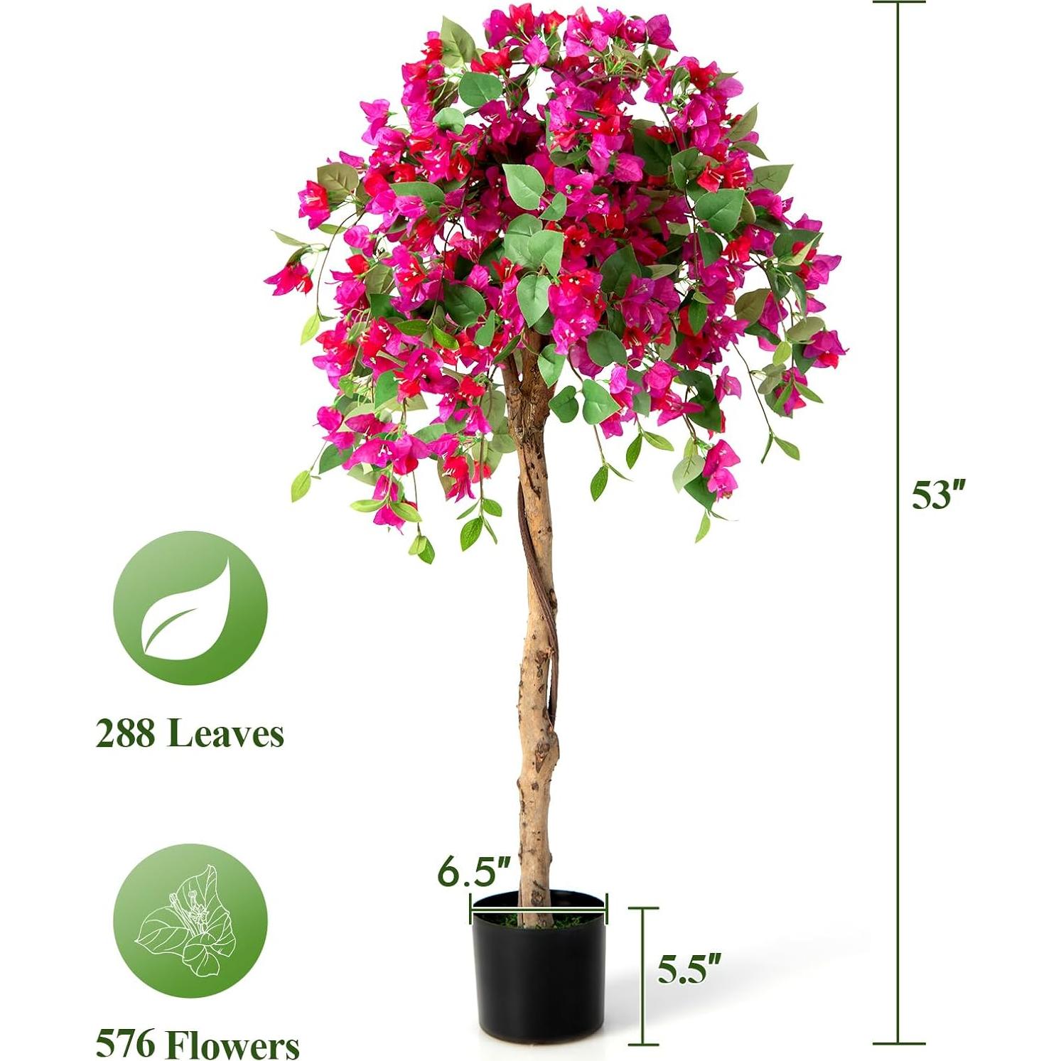 Árbol Artificial Bugambilia Safeplus 135 cm con Maceta