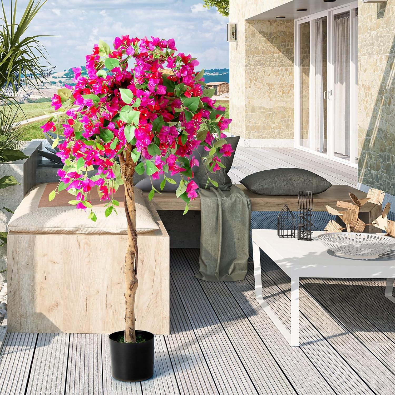 Árbol Artificial Bugambilia Safeplus 135 cm con Maceta