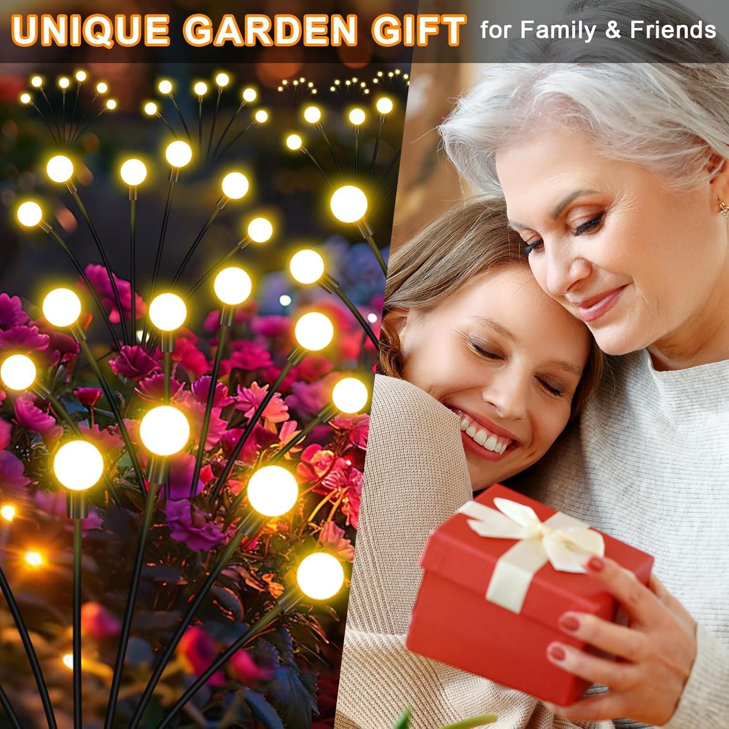 Luces de Jardín Solares NBQQ, Paquete de 4, 32 LED, IP65