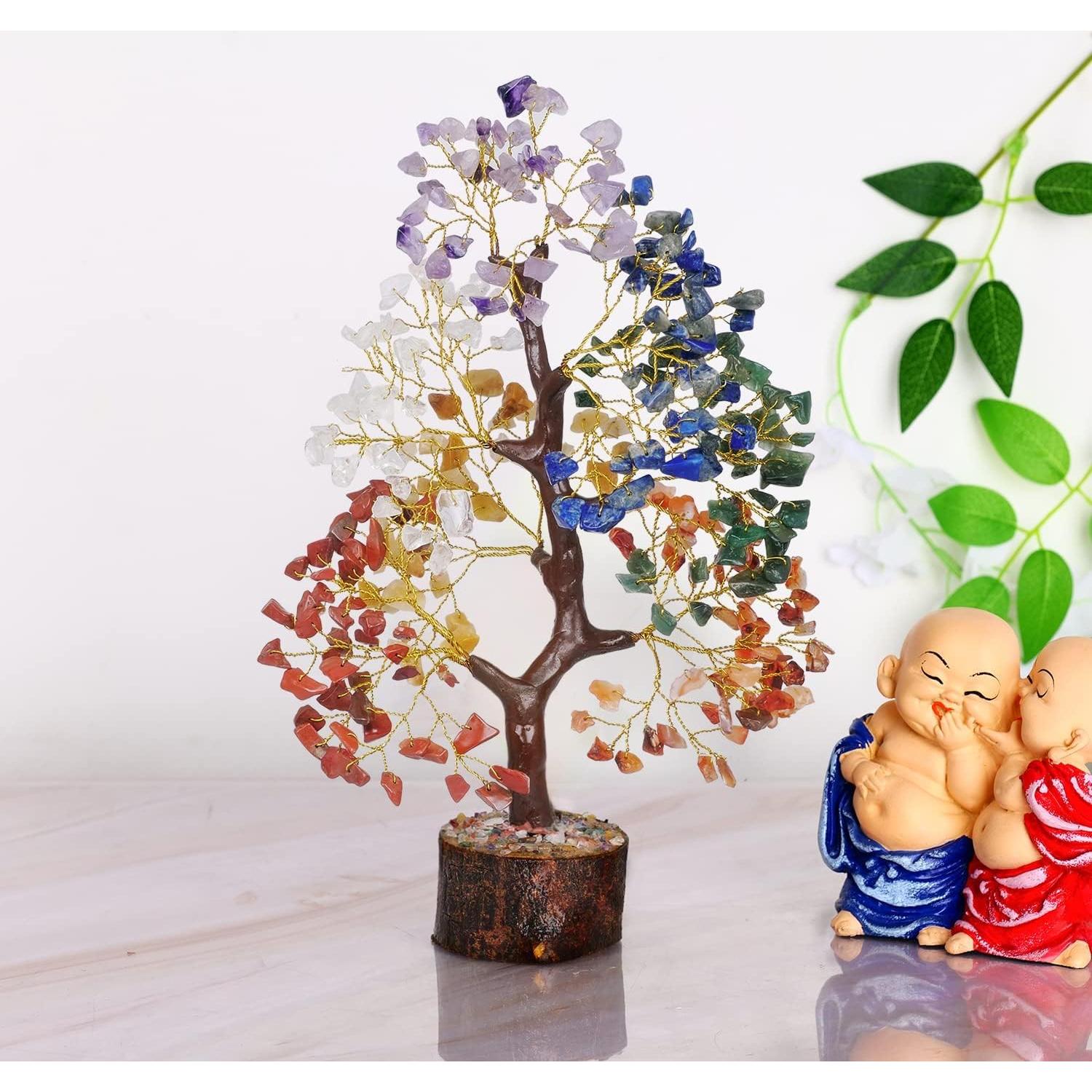 Árbol de la Vida YATSKIA 25-30 cm 7 Chakras Cristales Sanadores