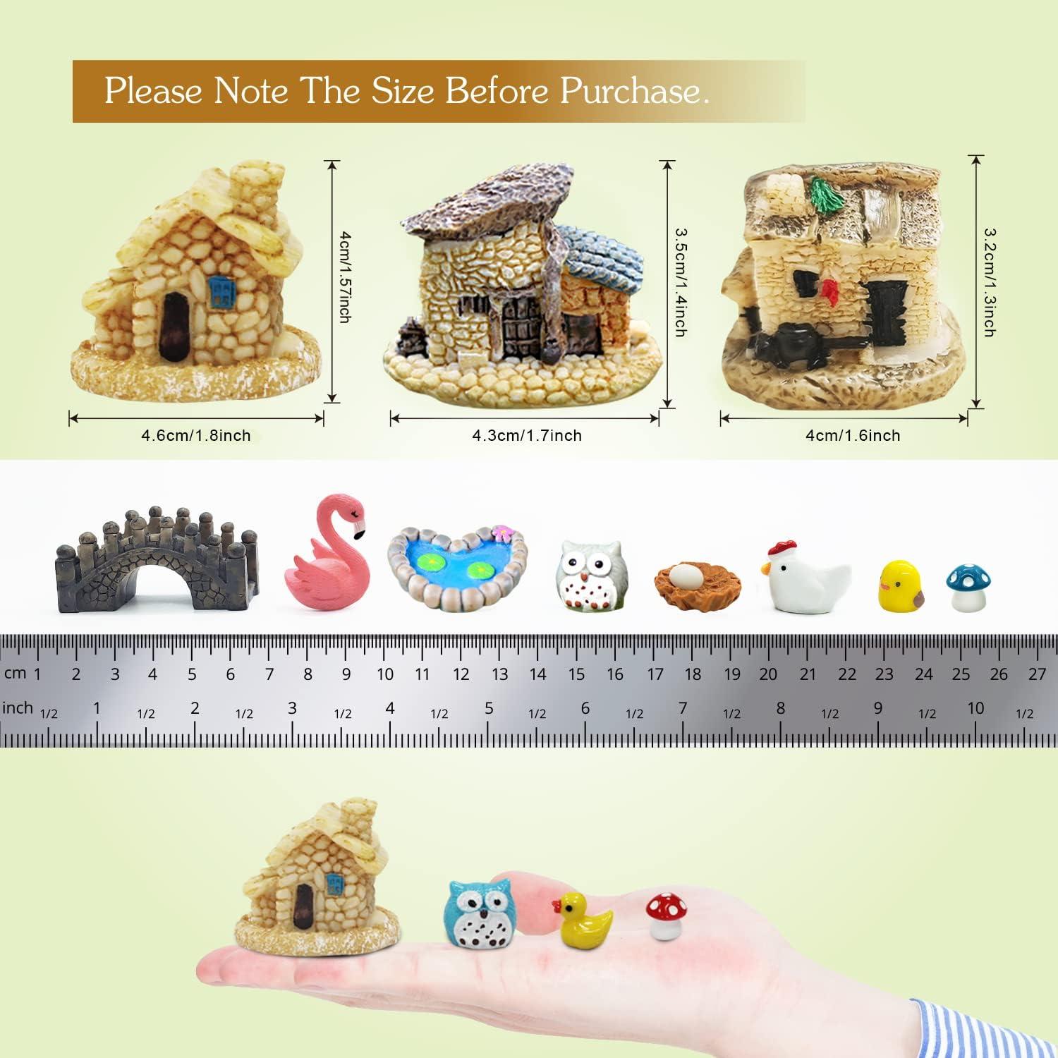 50 Piezas Accesorios Jardín de Hadas Dracarys Resina