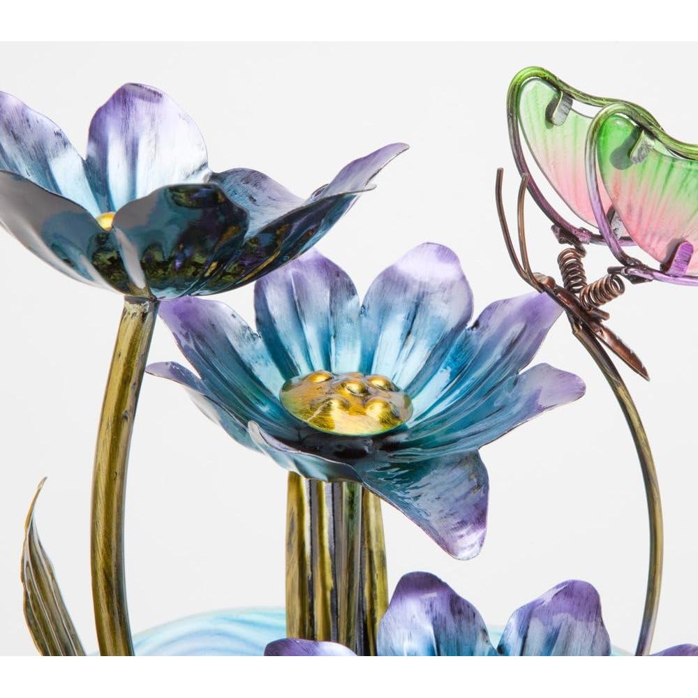 Fuente de Agua Mariposa de Vidrio Bits y Piezas 30.48 cm