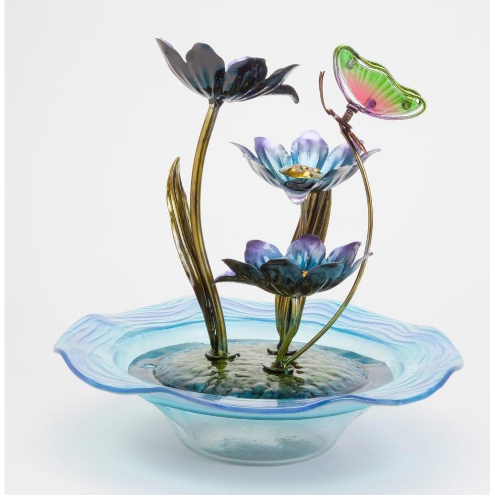 Fuente de Agua Mariposa de Vidrio Bits y Piezas 30.48 cm