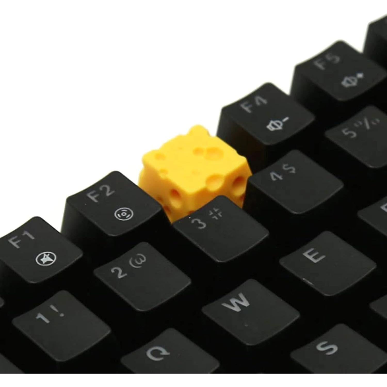 Tecla de Resina Amarilla 3D Queso Vogast para Teclado Mecánico