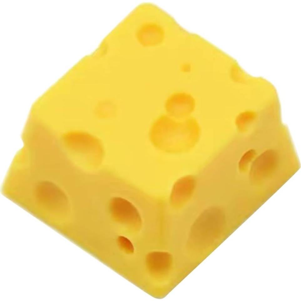 Tecla de Resina Amarilla 3D Queso Vogast para Teclado Mecánico