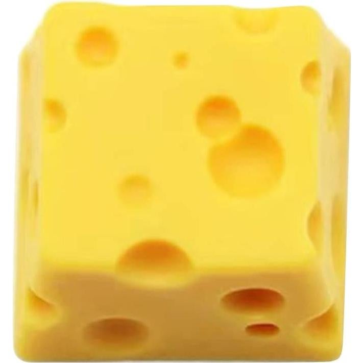Tecla de Resina Amarilla 3D Queso Vogast para Teclado Mecánico