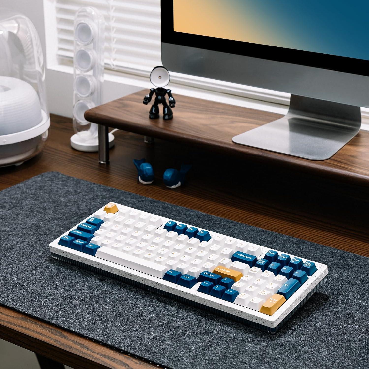 Teclado Mecánico Inalámbrico MelGeek Modern97 Océano 65% RGB