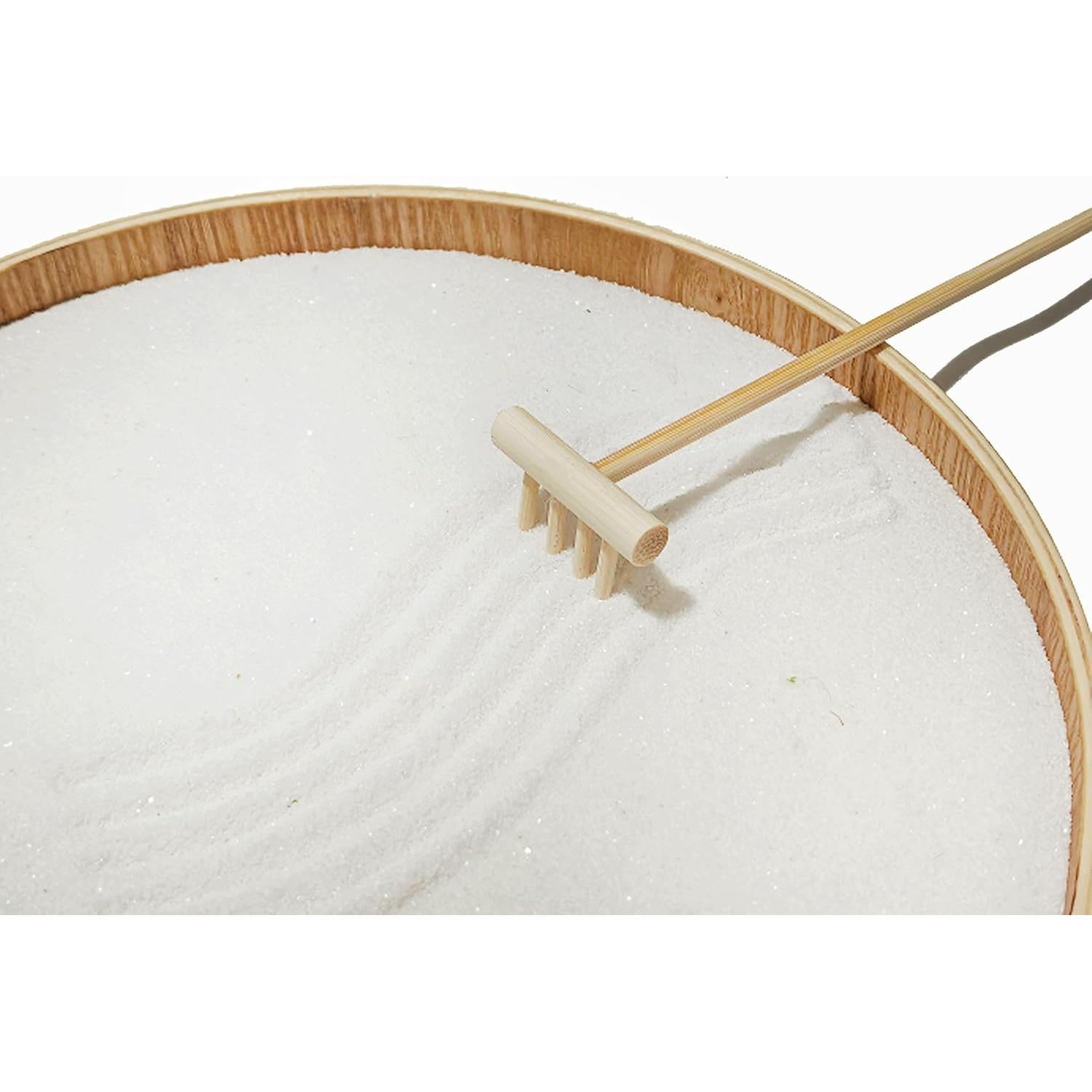 Set de Jardín Zen DAZIMOU Redondo con Arena y Rastrillo