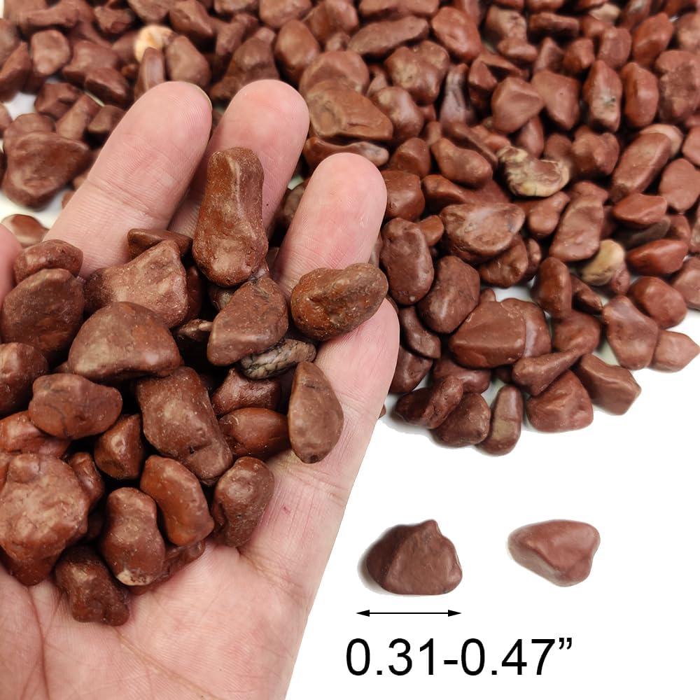 Rocas Rojas Pequeñas HappyFiller 8.16 kg para Acuarios y Jardín