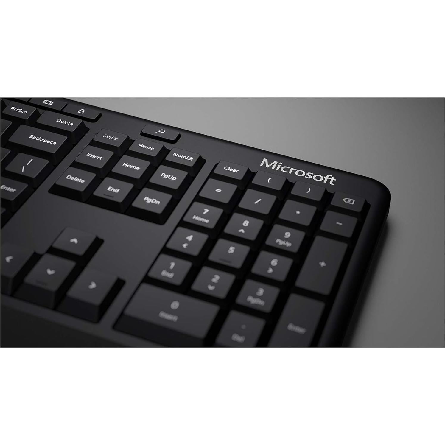 Teclado Ergonómico con Cable Microsoft LXM-00004 Negro