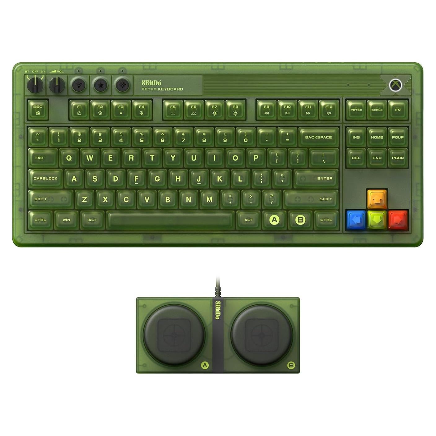 Teclado Mecánico Retro 8BitDo 87 Teclas RGB Inalámbrico