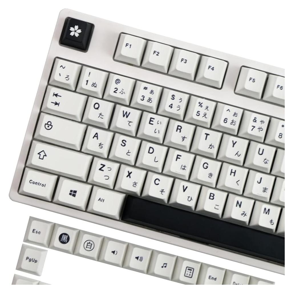 Teclas PBT Minimalistas DYLormah - 129 Teclas Cherry MX