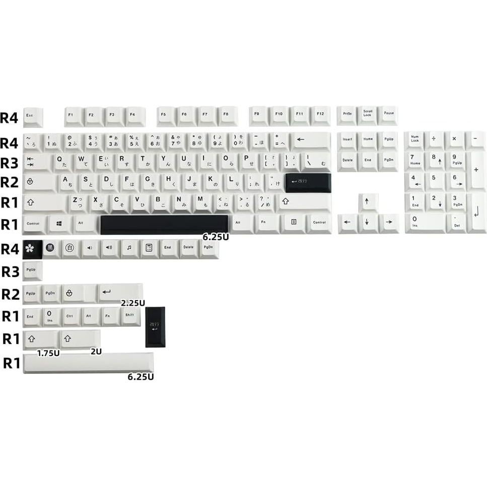 Teclas PBT Minimalistas DYLormah - 129 Teclas Cherry MX