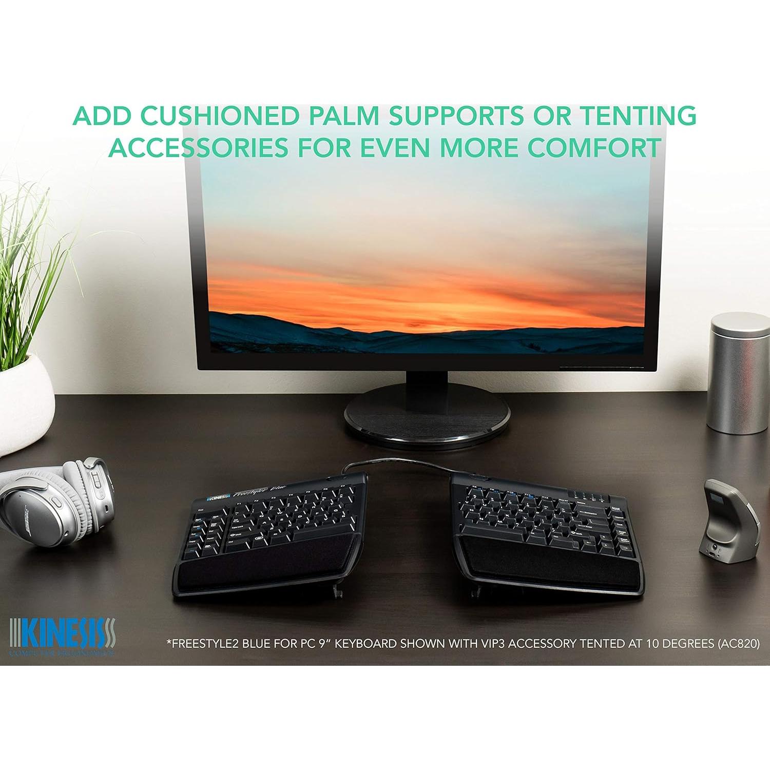 Teclado Ergonómico Inalámbrico Kinesis Freestyle2 Azul 22.86 cm