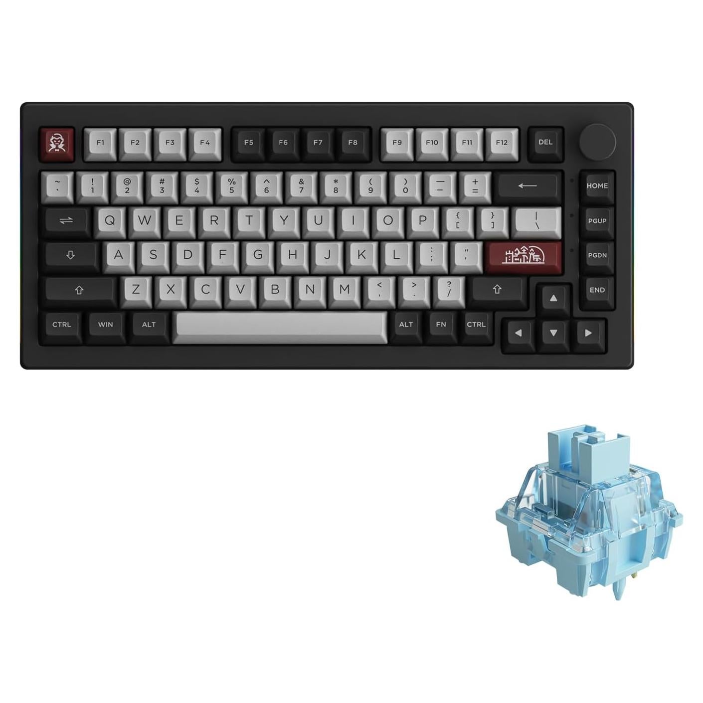 Teclado Mecánico Akko 5075B Plus Castillo Drácula RGB 75%