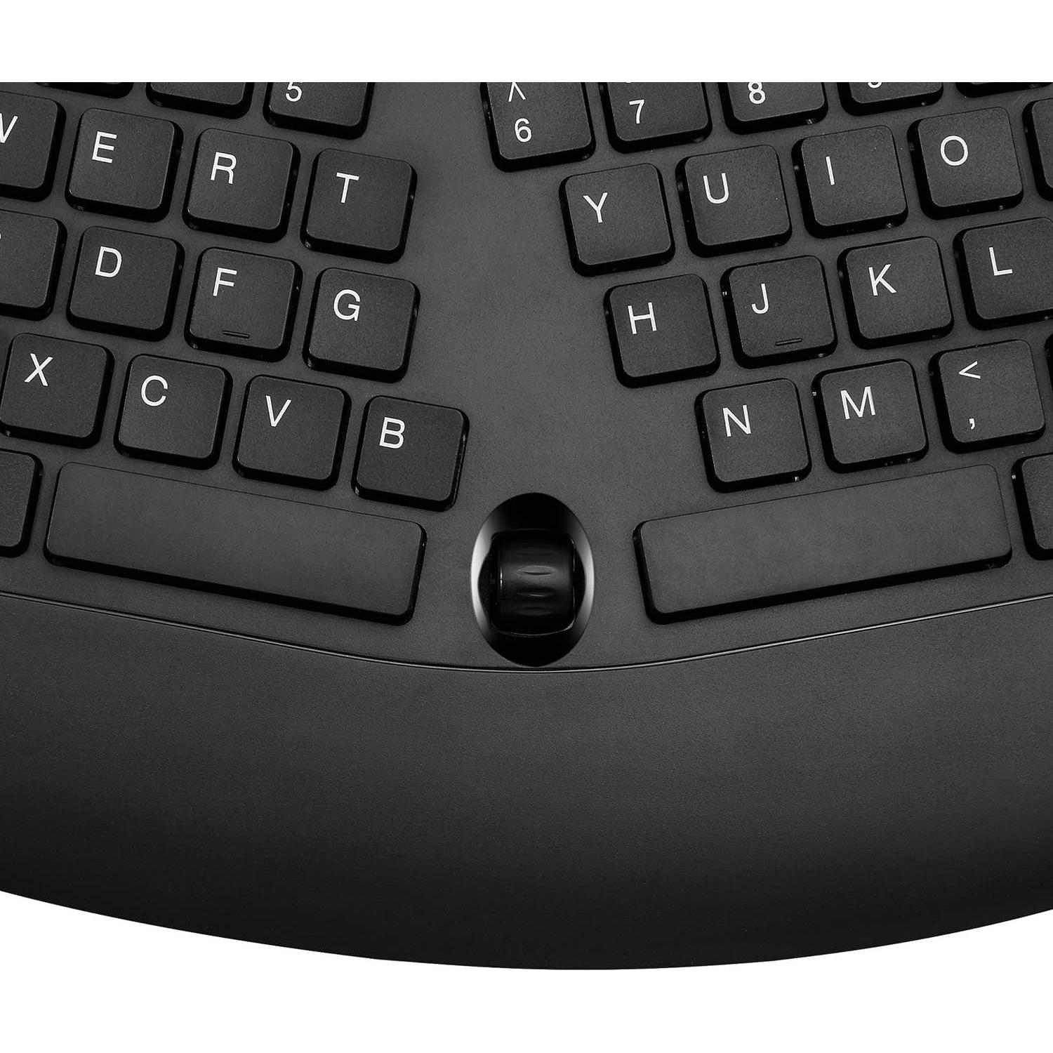 Combo Teclado Ergonómico Inalámbrico y Ratón Óptico Adesso TruForm
