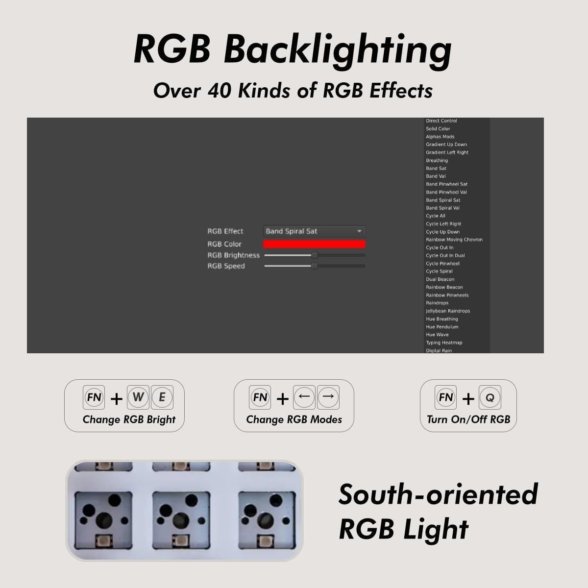 Teclado Mecánico Ergonómico KBDcraft Lilith 60% RGB