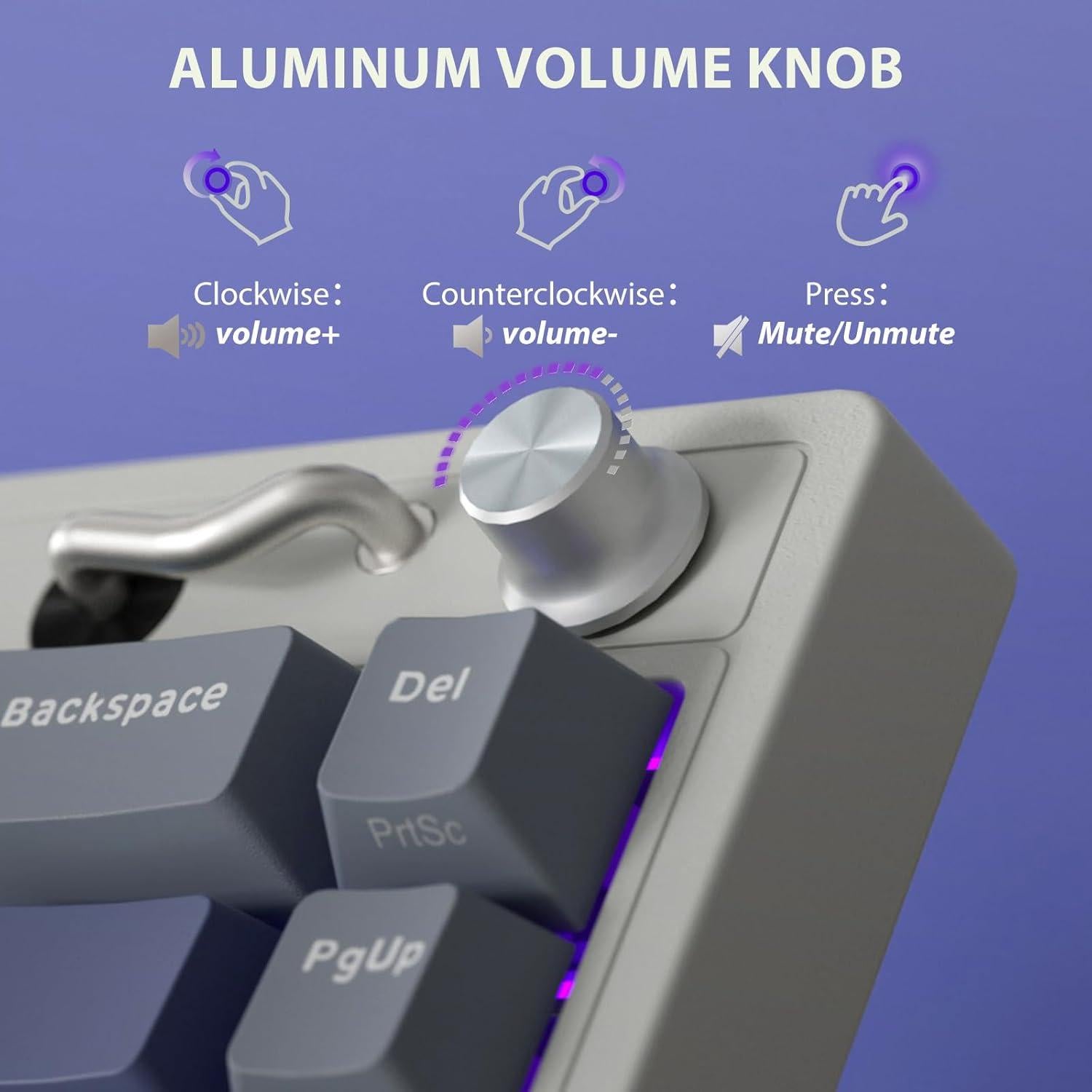 Teclado Mecánico Inalámbrico RK Royal Kludge M65 60% RGB