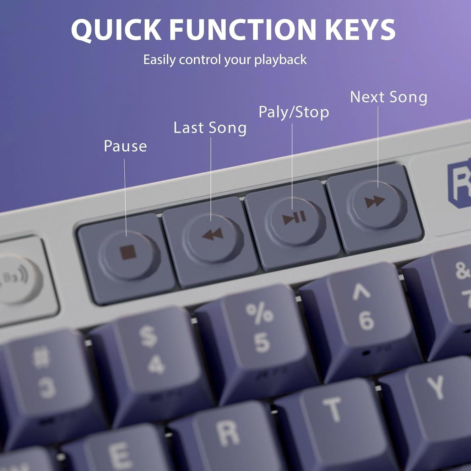 Teclado Mecánico Inalámbrico RK Royal Kludge M65 60% RGB