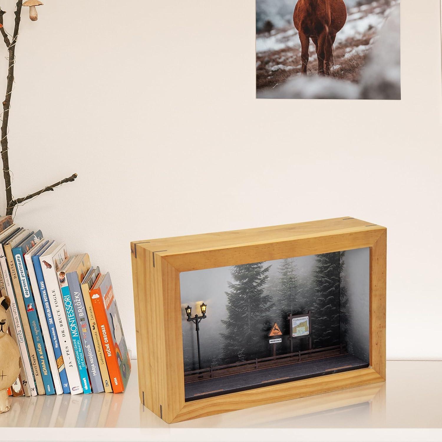 Diorama Bosque 1/64 CXIIUUI Madera Acrílica Montaje Pared