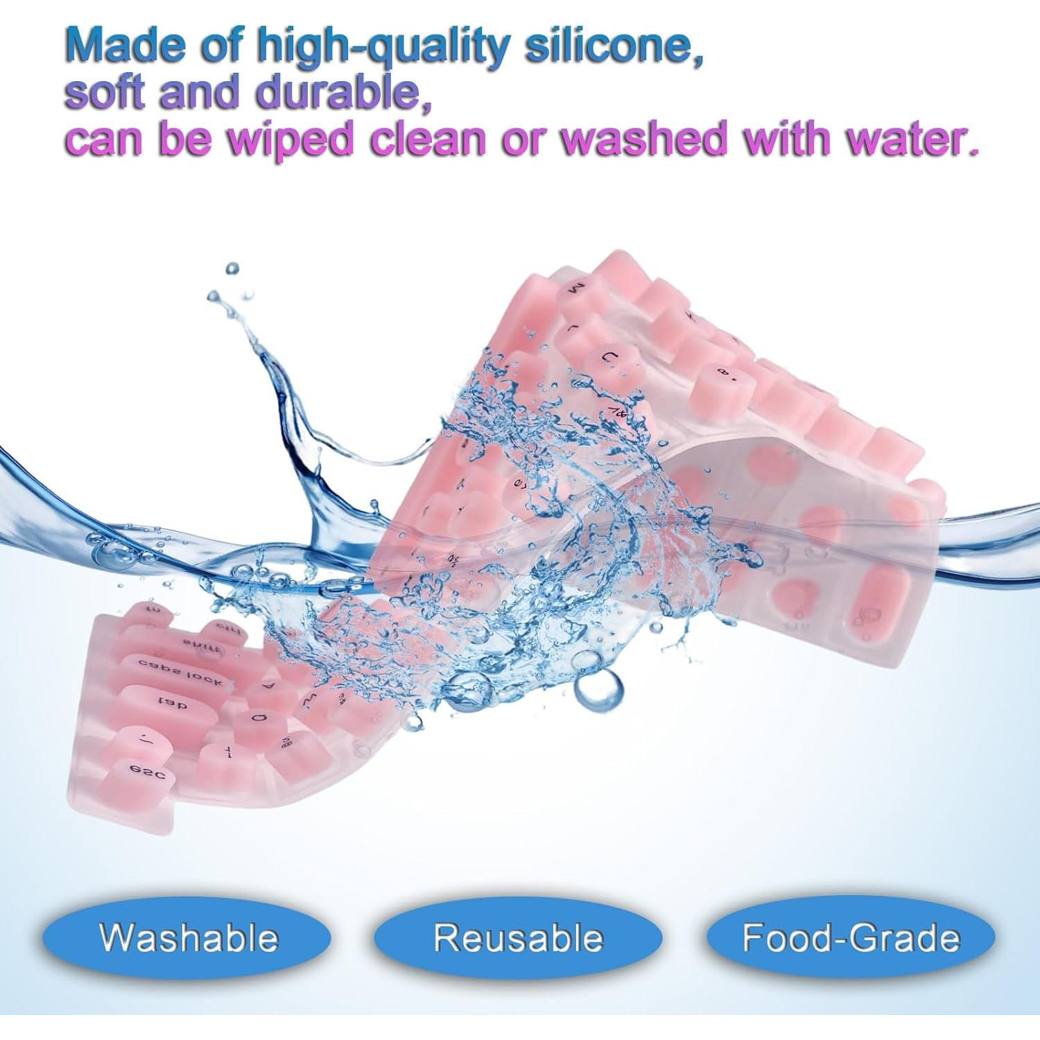 Cubierta de Teclado Rosa WANTHER para Uñas Largas MacBook Pro 13"