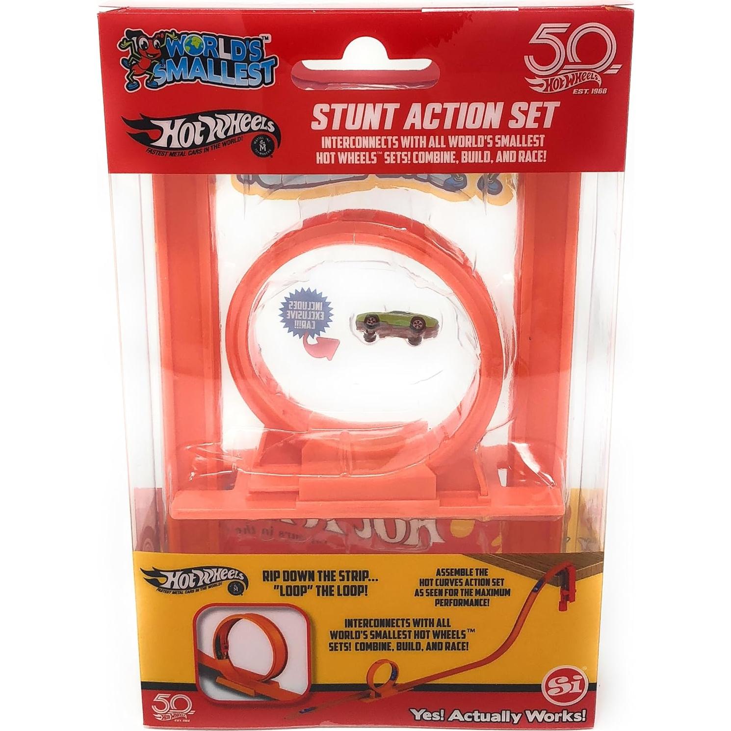 World's Smallest Hot Wheels Stunt Action Set