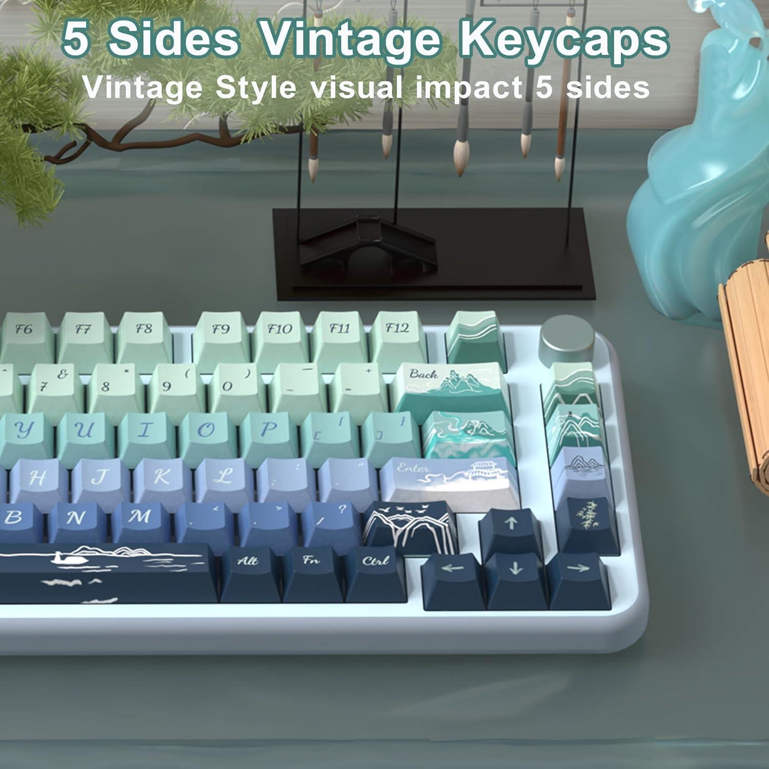 Conjunto de Teclas PBT Vintage 138 LUSKINNO Cherry