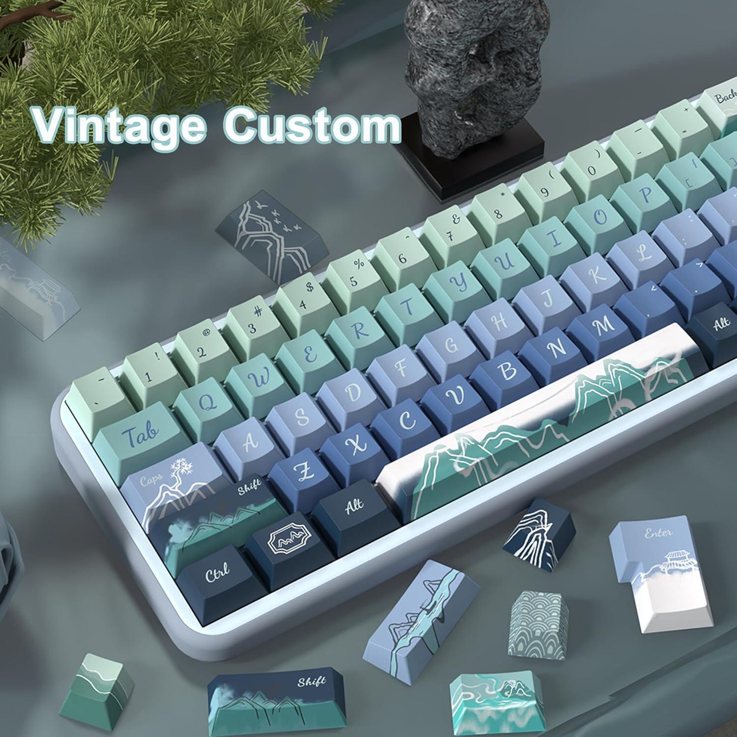 Conjunto de Teclas PBT Vintage 138 LUSKINNO Cherry