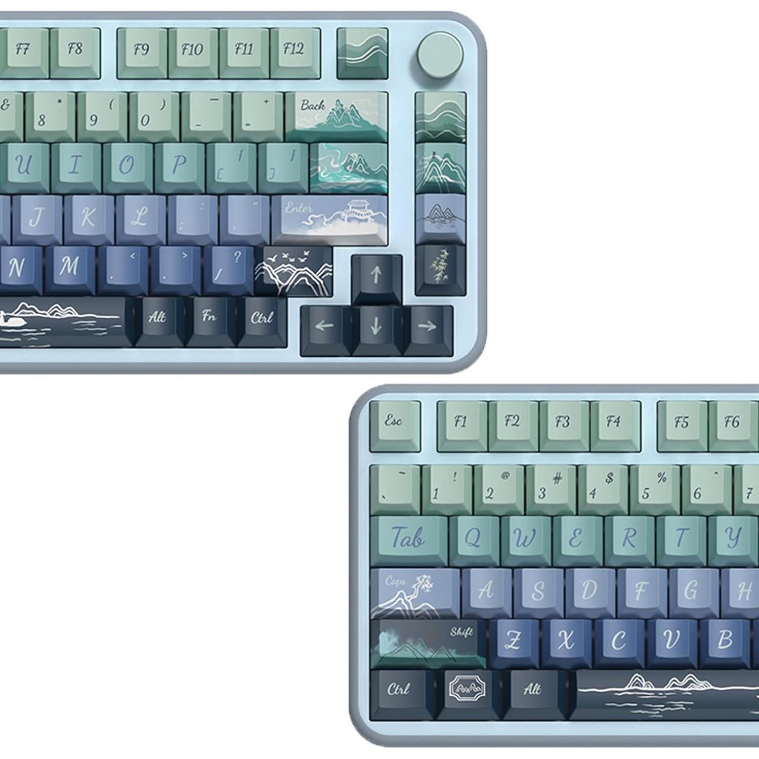 Conjunto de Teclas PBT Vintage 138 LUSKINNO Cherry