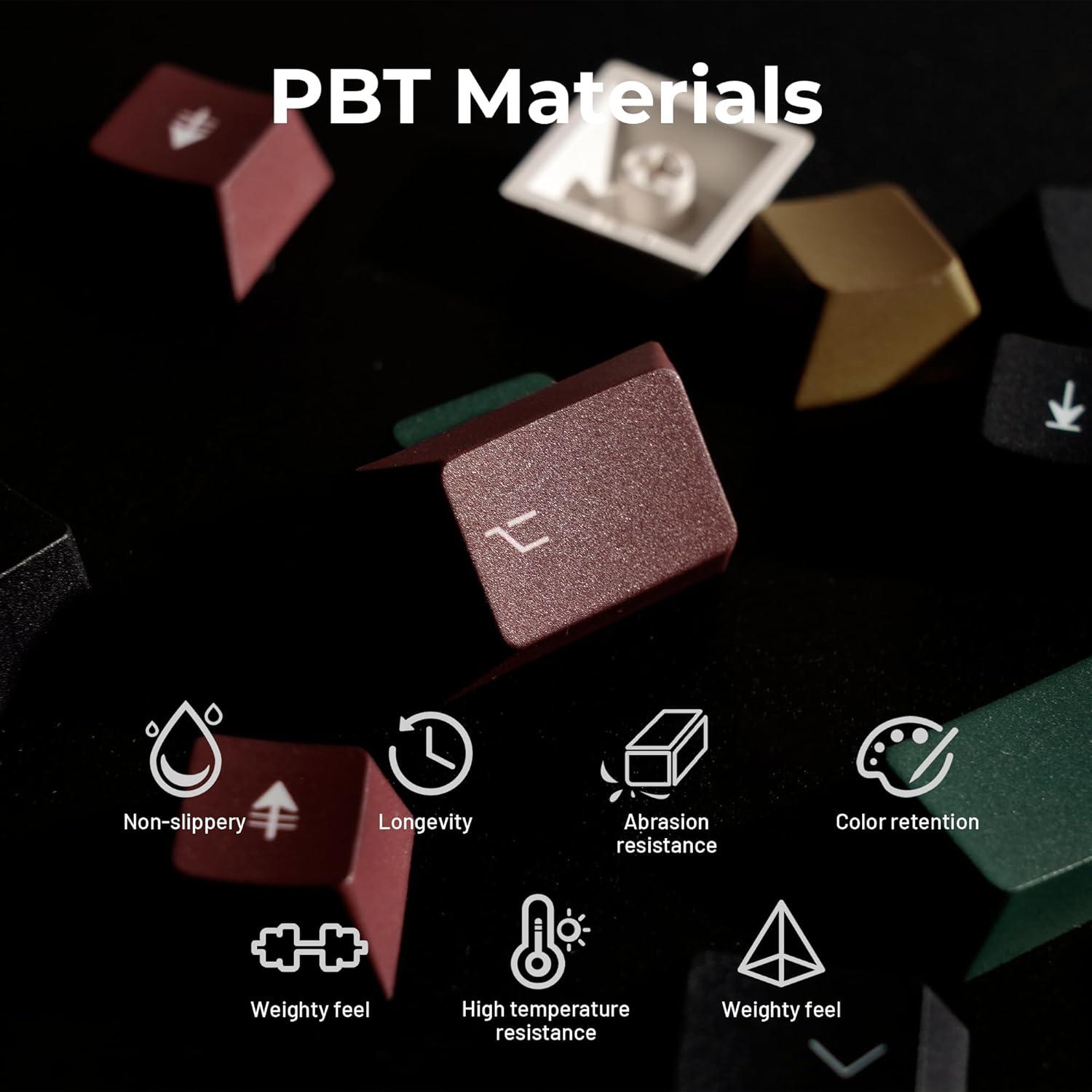 Teclas Retro XVX 134 Piezas Cherry para Teclados Mecánicos