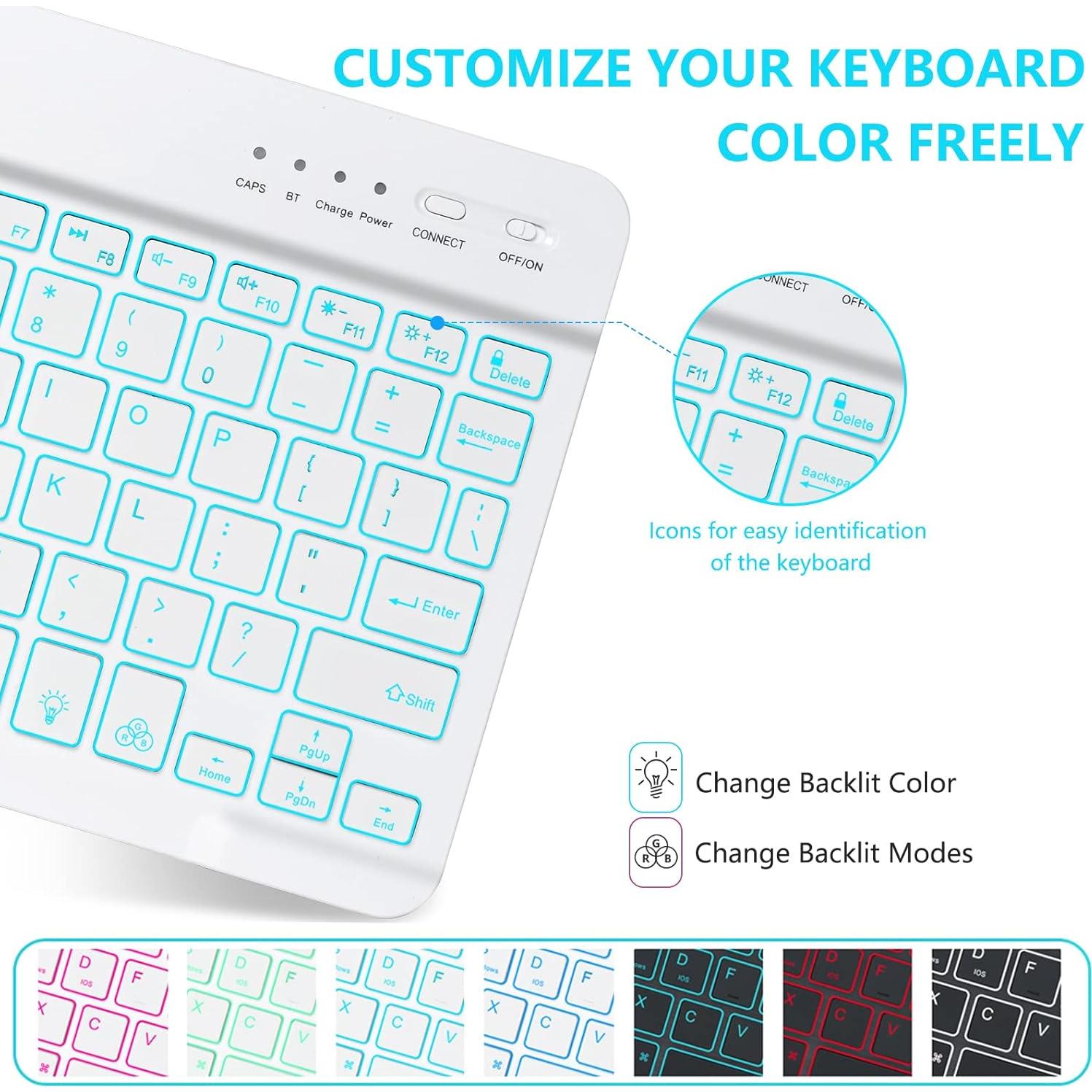 Funda de Teclado BESKY para iPad Pro 11" y Air 11" - Retroiluminado