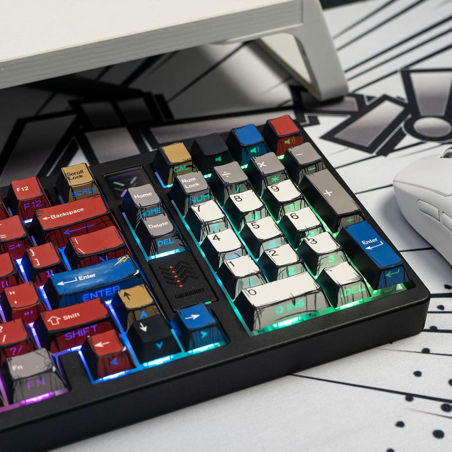 Conjunto de Teclas Mecánicas SUEHIODHY Manga Japonesa 128 PBT