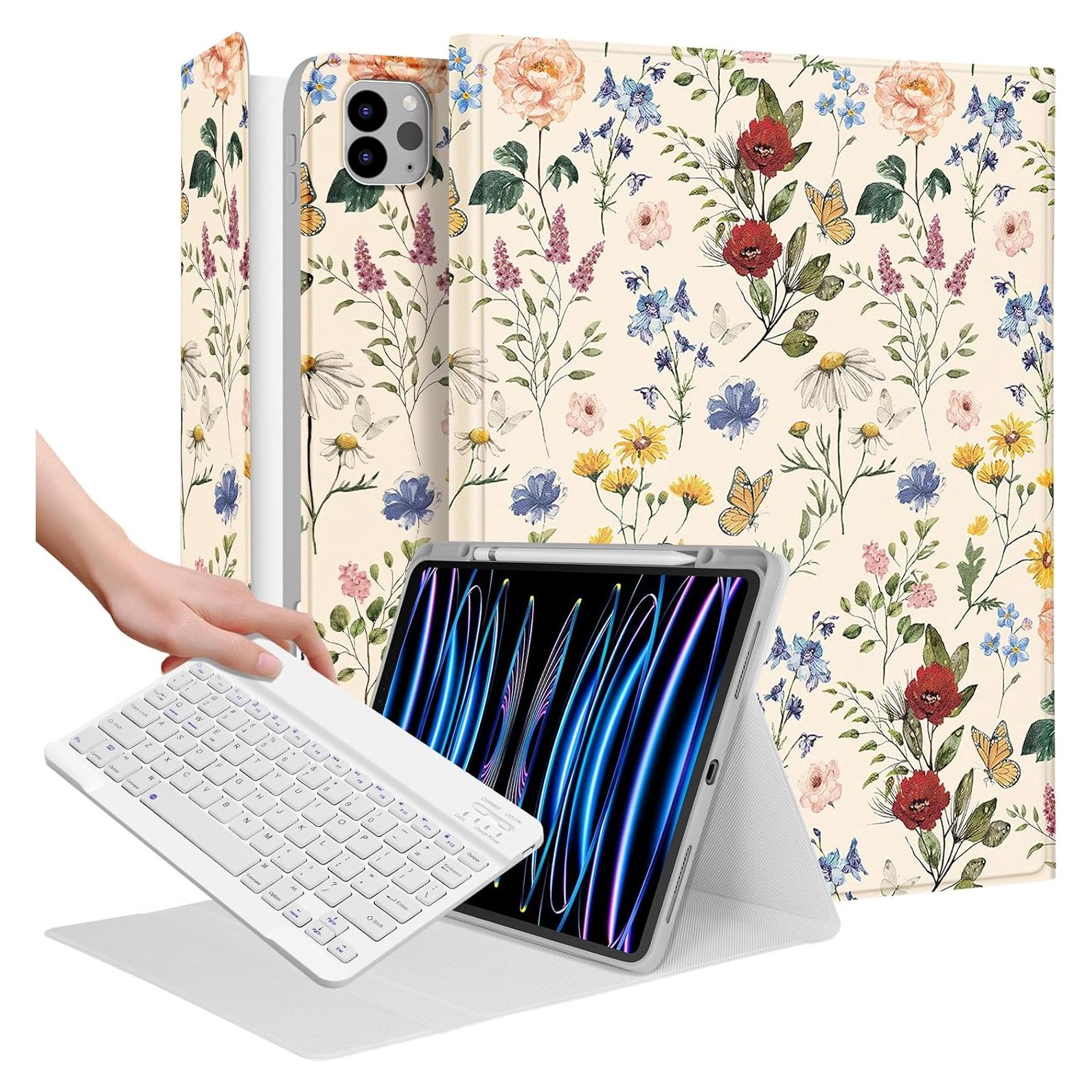 Funda para iPad Air 13" y Pro 12.9" Wazzasoft con Teclado