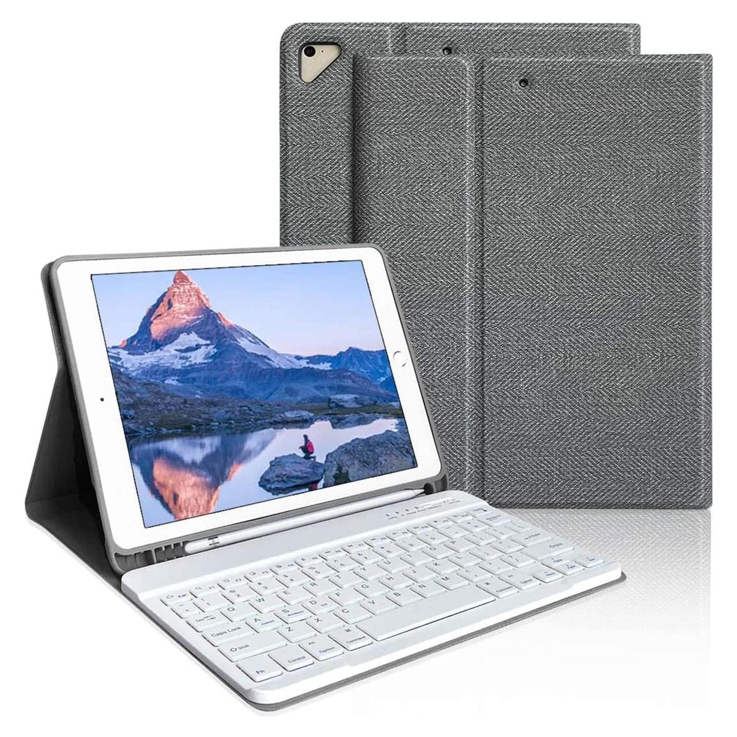 Funda con Teclado Bluetooth aMZCaSE para iPad Pro 9.7" Gris
