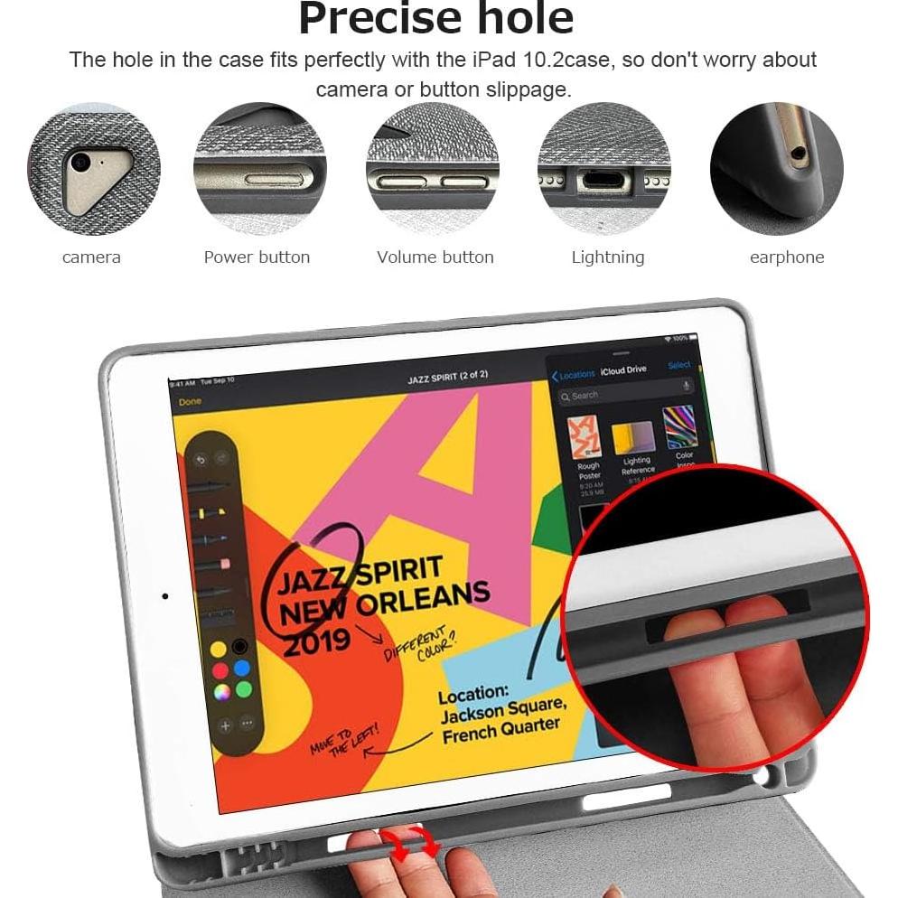 Funda con Teclado Bluetooth aMZCaSE para iPad Pro 9.7" Gris