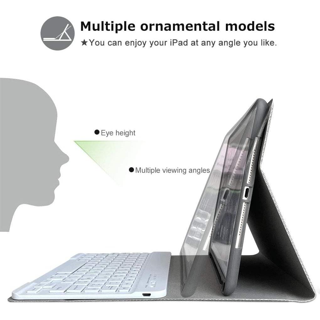 Funda con Teclado Bluetooth aMZCaSE para iPad Pro 9.7" Gris