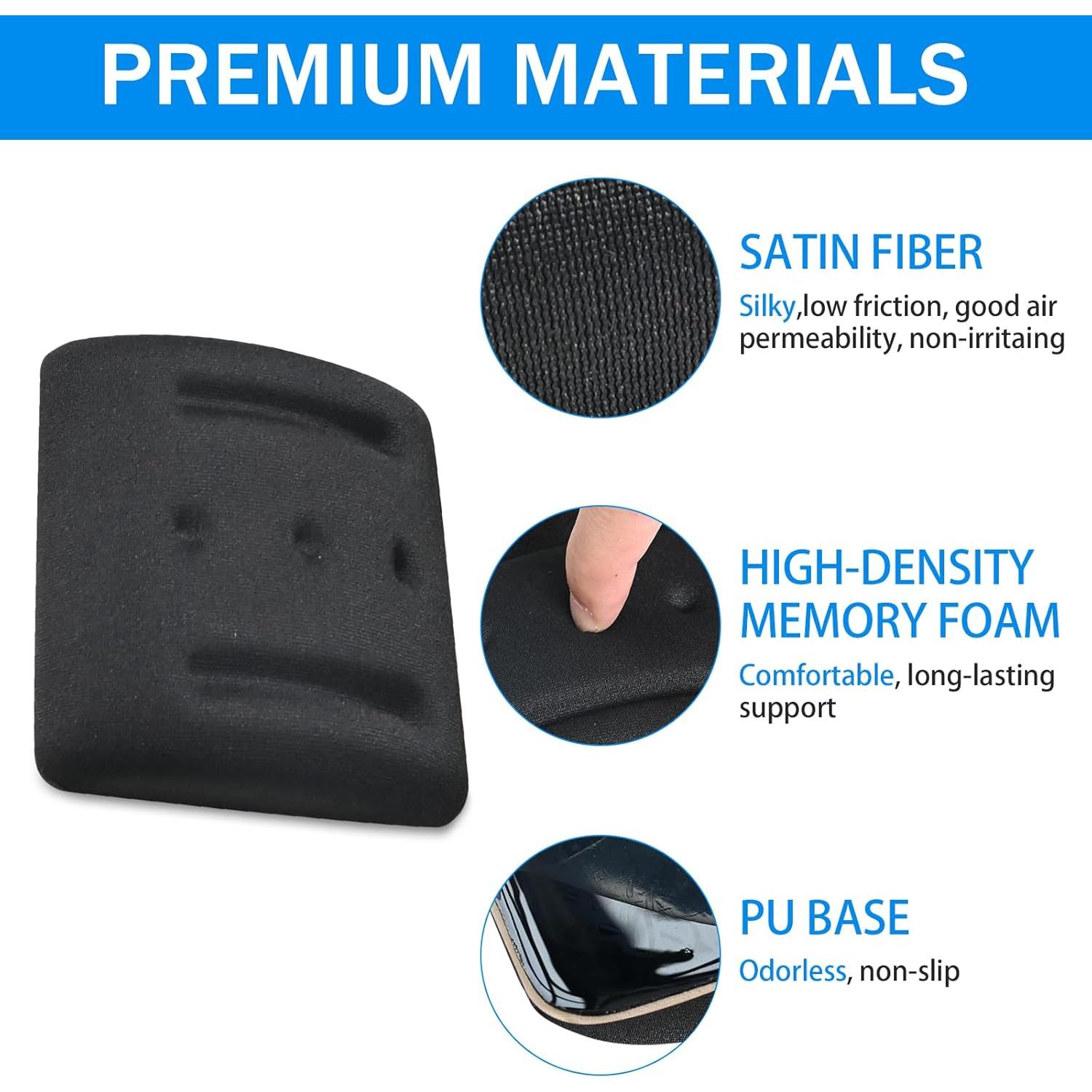 Reposamuñecas Ergonómico VAGAU para Laptop y Teclado - Alivio Síndrome Túnel Carpiano