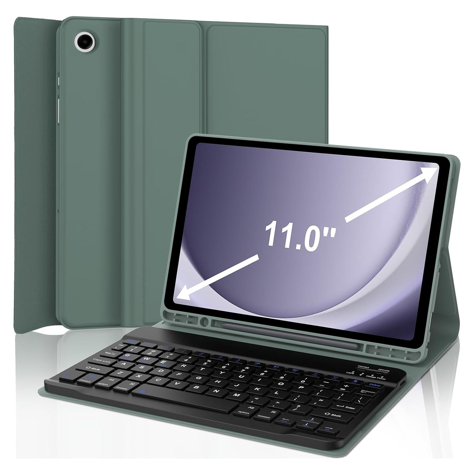 Funda de Teclado Samsung Galaxy Tab A9+ 11" Verde Oscuro