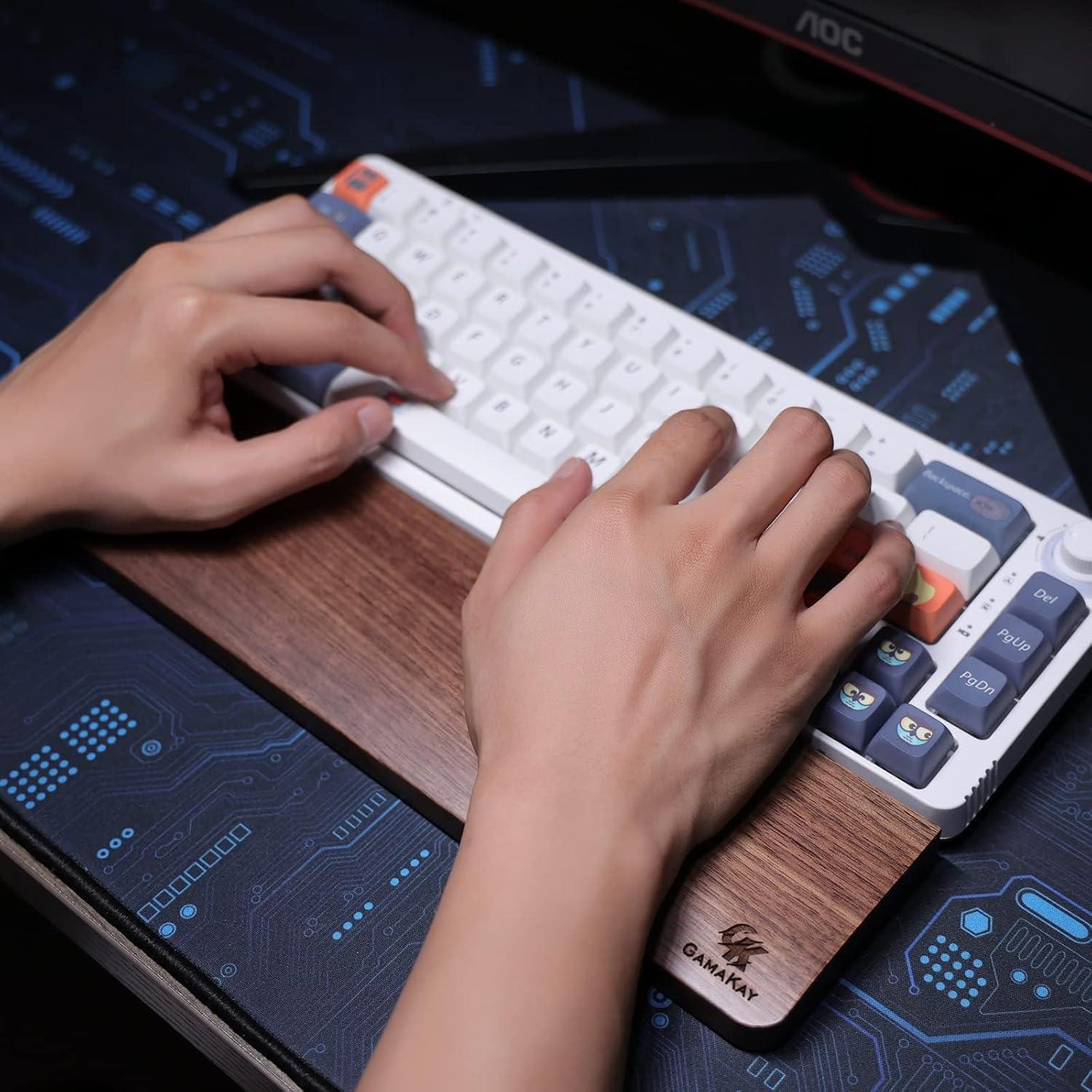 Reposamuñecas Ergonómico de Madera GK GAMAKAY 32.5 cm